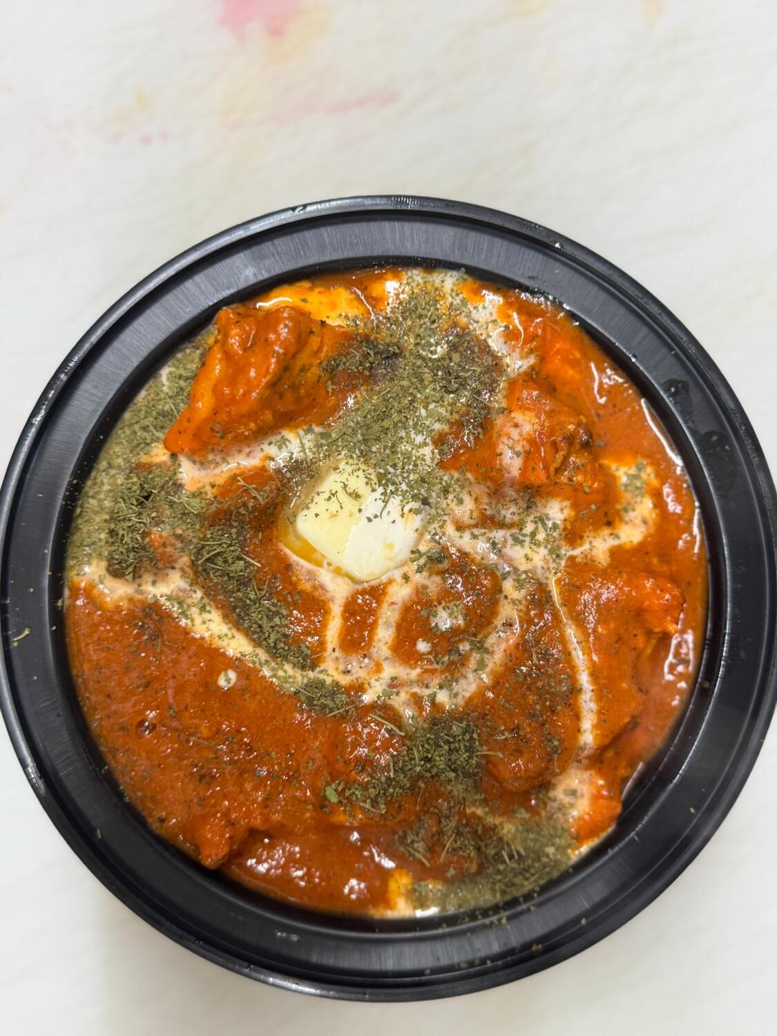Butter chicken with cream and kasuri methi at INDE SPICE